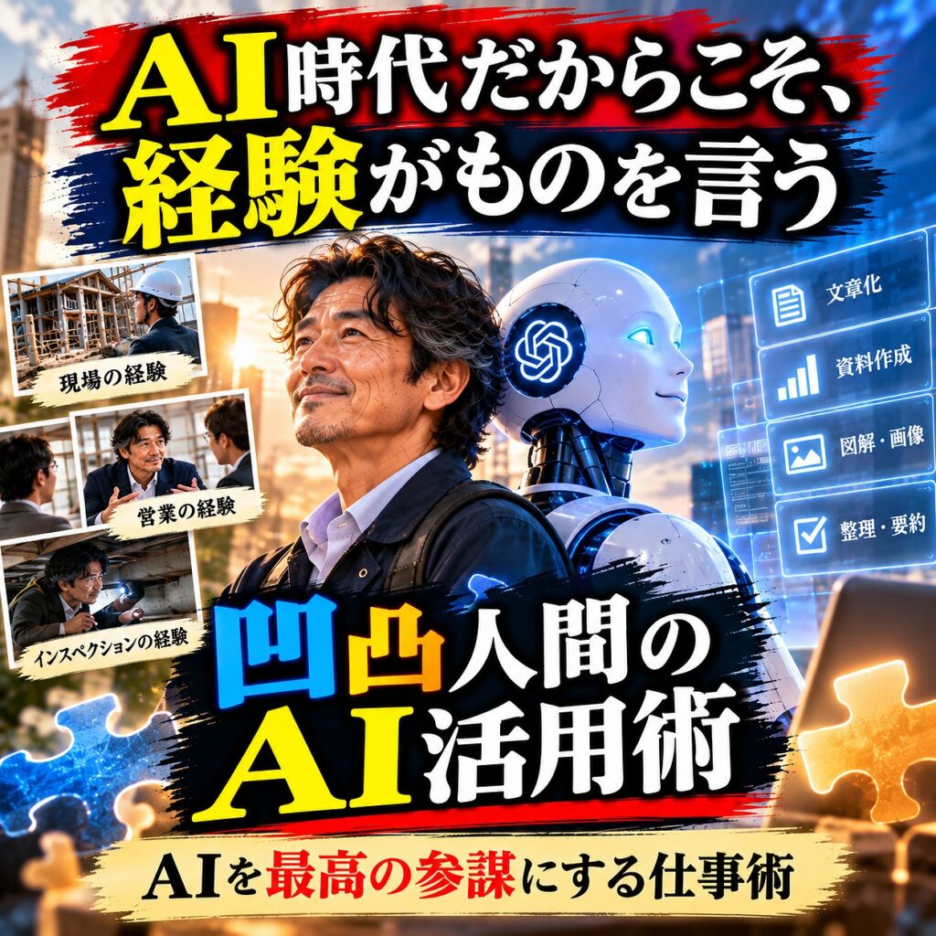 AI時代だからこそ、経験がものを言う！「凹凸人間」がAIを最高の参謀にする仕事術