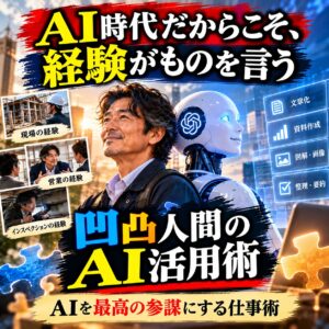 AI時代だからこそ、経験がものを言う！「凹凸人間」がAIを最高の参謀にする仕事術