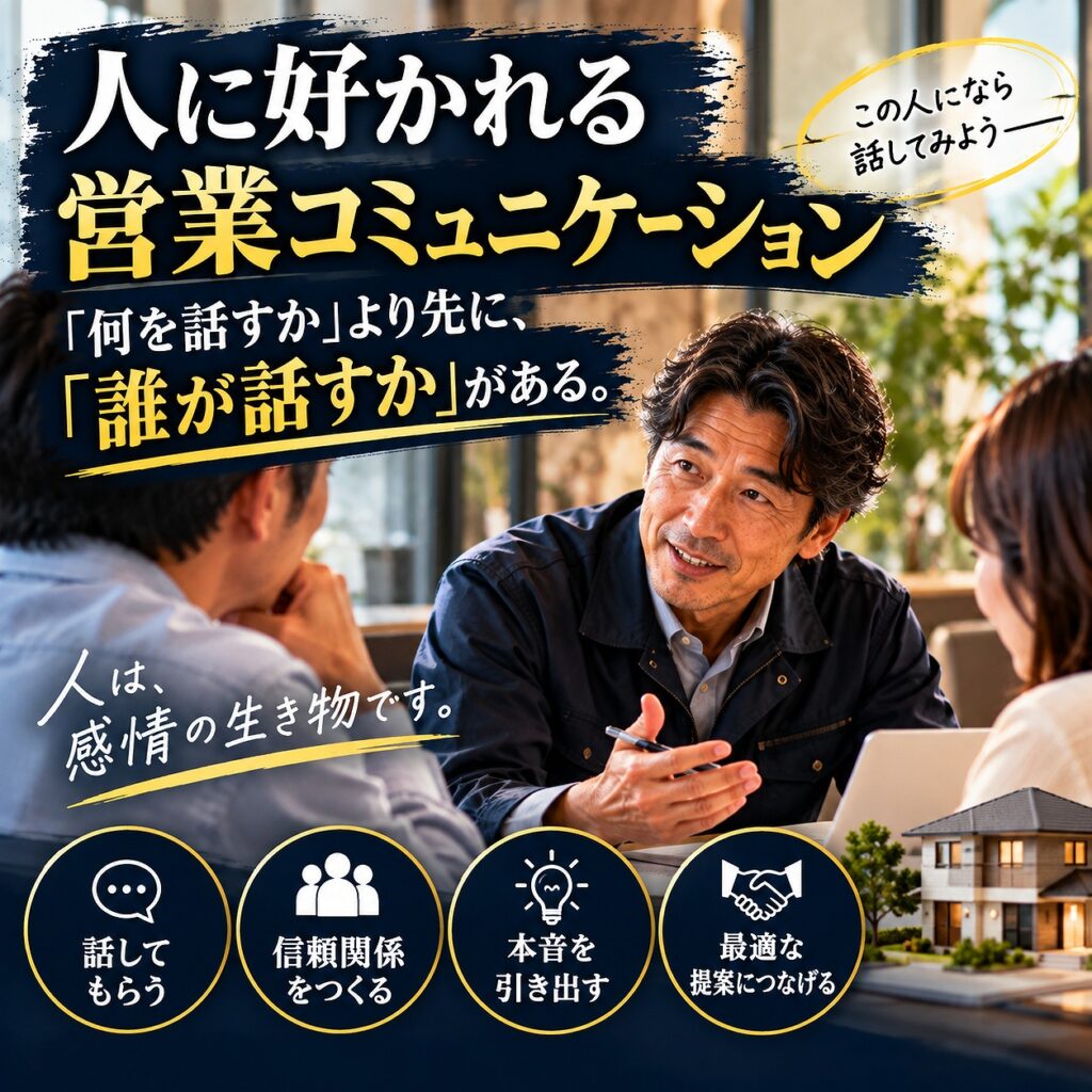 人に好かれる営業コミュニケーション―「何を話すか」より先に、「誰が話すか」がある