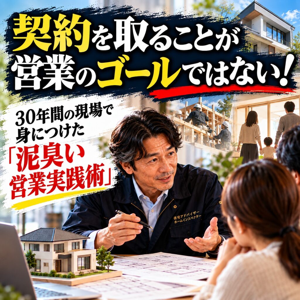 契約を取ることが営業のゴールではない！30年間の現場で身につけた「泥臭い営業実践術」